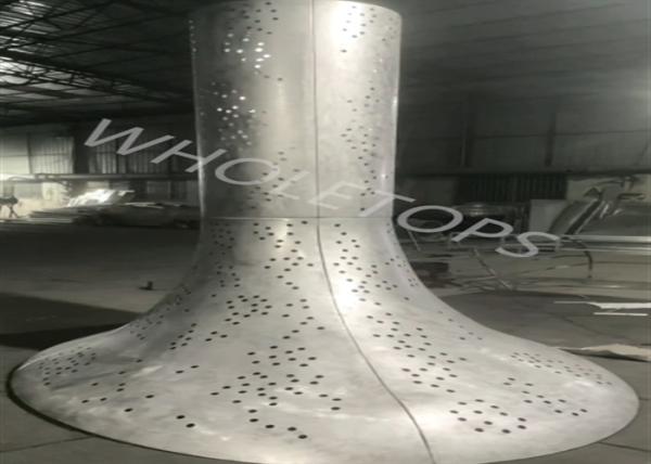 Pattern Cut Hyperbolic Aluminum Column for Subway station