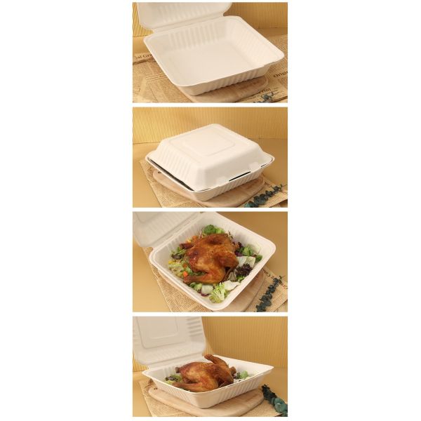 коробки устранимой Microwavable раковины 9x9inch на вынос