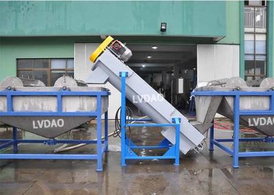 45kw Crusher Plastic Recycling Washing Machine , 304 Stainless Steel Pet Washing Line