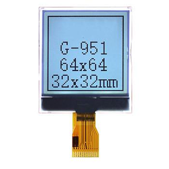 Módulo gráfico da exposição do LCD, 64 x 64 modo 32 x 32 VA da RODA DENTEADA STN Gray Transmissive Positive dos pontos
