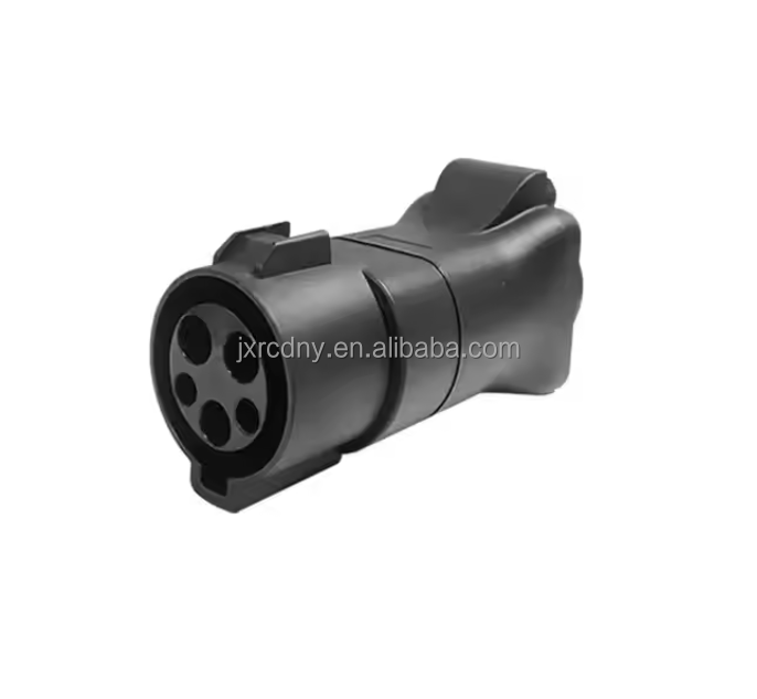 32a Type 1 to Type 2 Iec 62196 EV Car Charger Adapter, Type 1 Ev Charging Connector with Standard SAE J1772