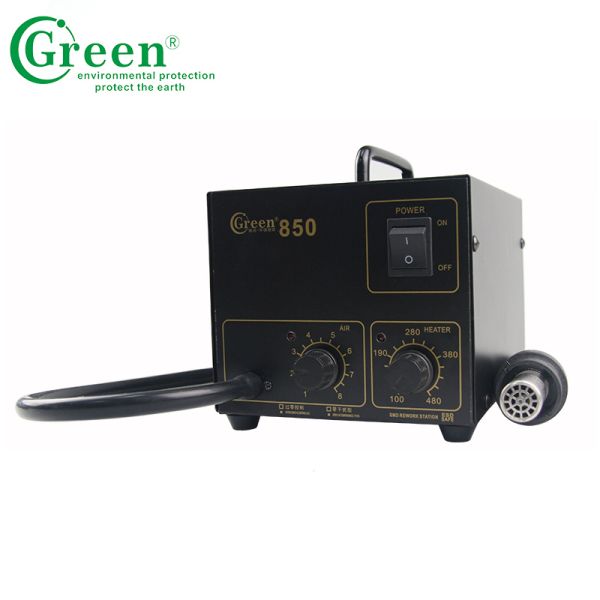 Repair SMD Soldering Desoldering Station Hot Air Gun 720W 100 ℃ - 450 ℃ Green 850