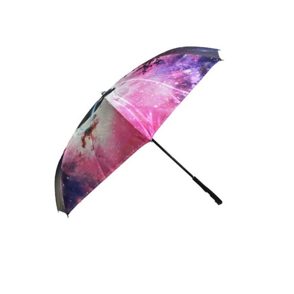 Dupla camada invertida reversa do guarda-chuva do punho de cabeça para baixo dos carros C Windproof
