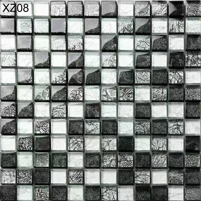 Durable and Decorative Luxury Glass and Metal Wall Swimming Pool Mosaics For Rebuilding and Renovation