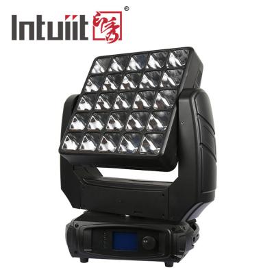 RGBW 4 em 1 luz principal movente do efeito de fase da matriz do diodo emissor de luz 5×5