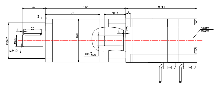 24V 204w 60mm BLDC  Brushless Planetary Gear Motor