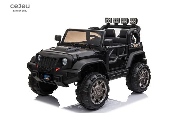 EN62115 Kids Ride On Toy Car Pink Power Wheels Jeep 2 Seater With Music Player