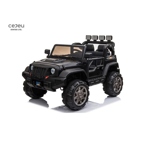 EN62115 Kids Ride On Toy Car Pink Power Wheels Jeep 2 Seater With Music Player