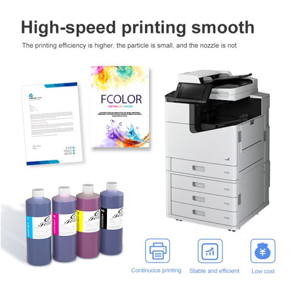 FCOLOR 1000ML Dye Ink for Fast Printer for Ep WF C4000 C5000 C6000 C21000 C17590 C20590 C20600 C20750 on Photo Paper or Office
