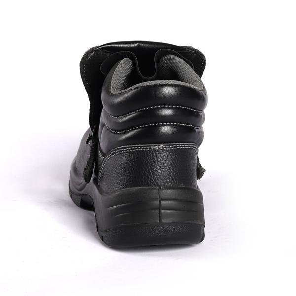 Mid Cut Breathable Genuine Leather Steel Toe Plate Worker Boot For Men And Women Safety Shoes
