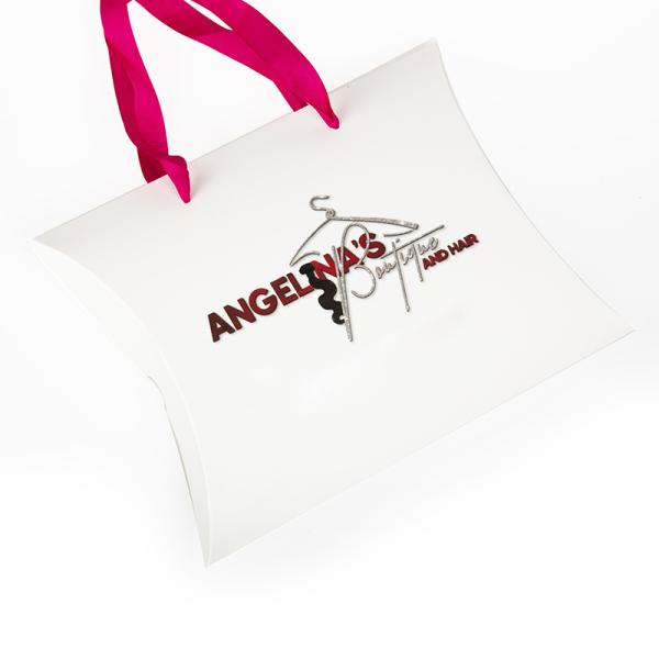Custom Printed Pillow Boxes with Handle – Luxury Packaging for Wigs, Hair Extensions & Accessories