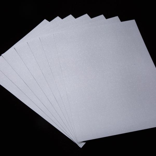 A4 Size Glitter Film Transparent Self Adhesive Holographic Cold Laminate Film For Packaging