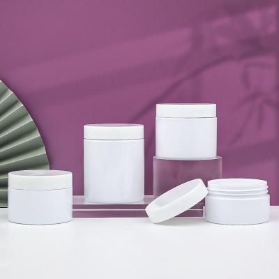 Cosmetic Plastic PET Jar 50G Custom Clear PET Jars Silk Screen Surface Treatment
