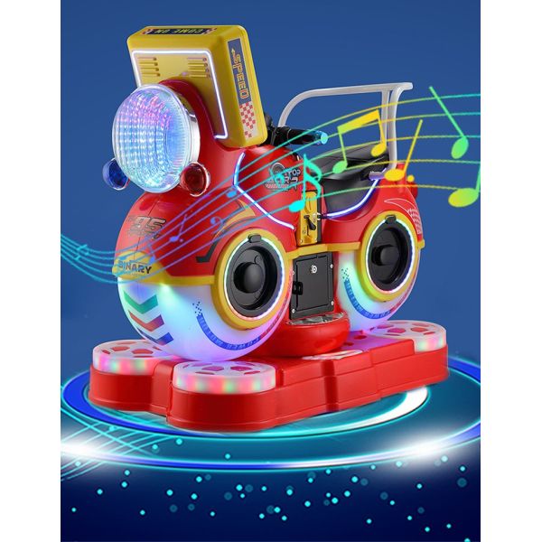 1 jogador 3D vídeo motocicleta Kiddie Ride Parque de diversões Moeda Operação Arcade Riding Toy Machine 85 * 51 * 96cm