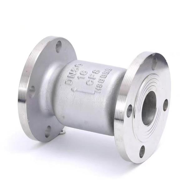 Utilização industrial de água 304/316 válvula de verificação de flange de aço inoxidável padrão ISO 9001