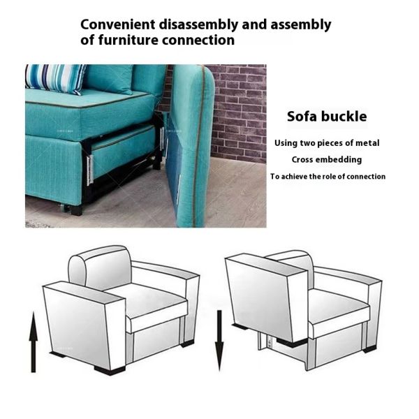 120mm Conical Furniture Connector Sofa Connector Sofa Connection Hardware Galvanized Bed Connector