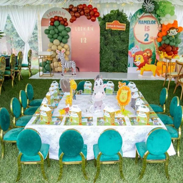 Wholesale Stainless Steel Chair for Kids Hotel Furniture for Outdoor and Party Use for Weddings and Children's Events