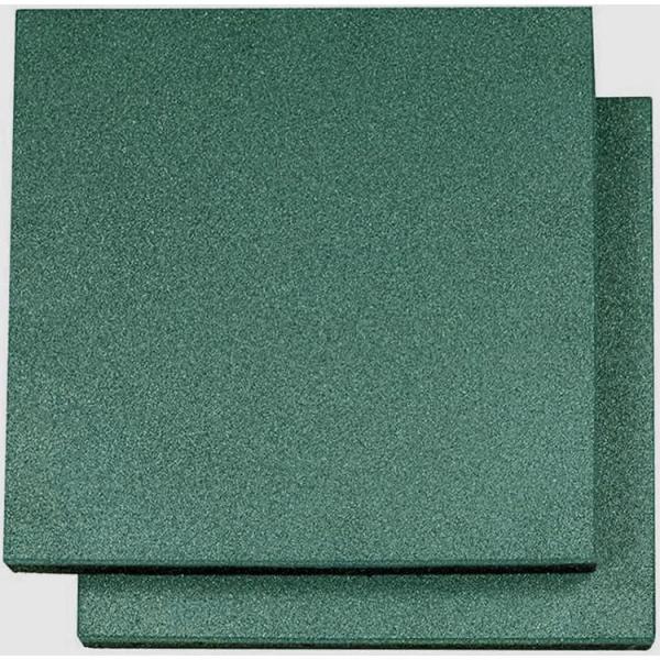2 Pcs Easy-Diy Ultra Thick Interlocking Outdoor Rubber Tiles , 45mm Thick For Playground, Outdoor Gym Floor, Sports Deck