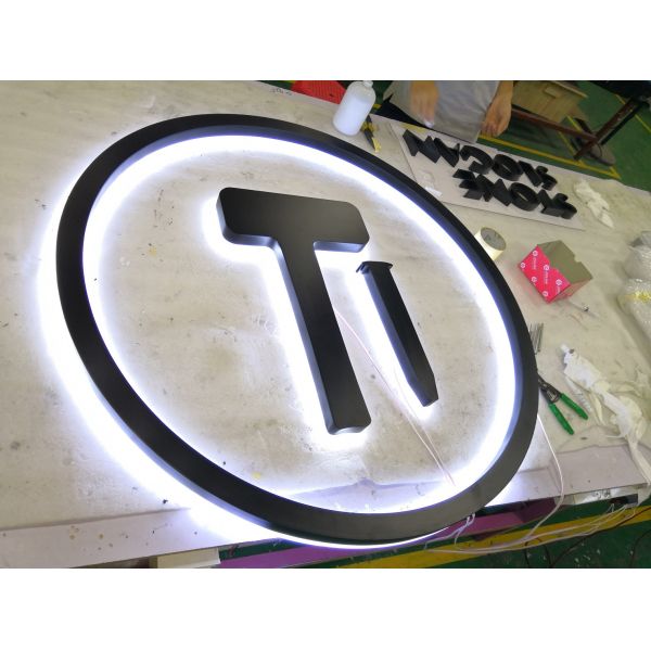 3D Acrylic Front Lit Channel Letter Sign PANTONE / RAL 40mm For Office
