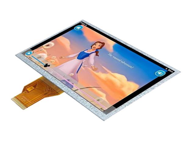 7 Inch RGB LCD display with 450nits Brightness and 800*480 Resolution