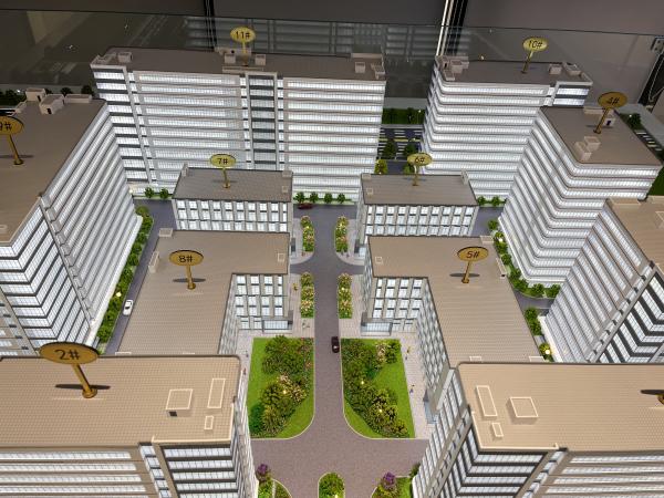 1:150 Building Architecture Models Urban Style Modern Architectural Models