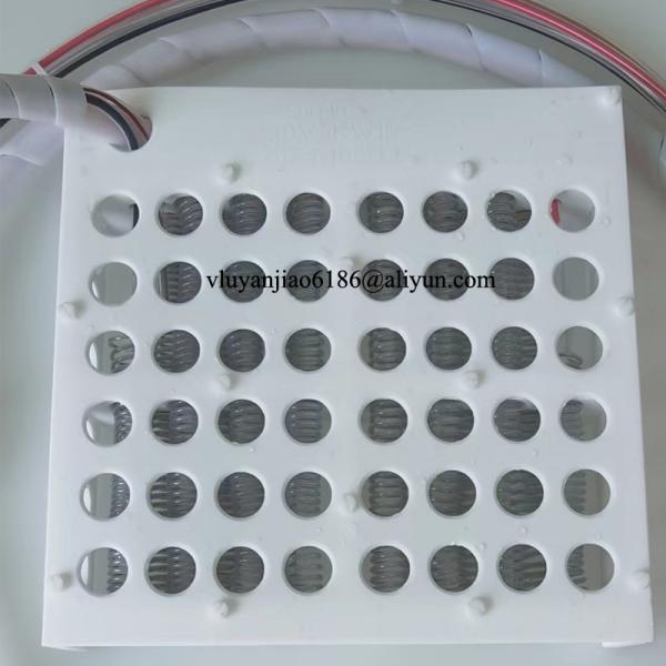 230V 1P 3KW 250x250x40mm chauffeur submersible en PTFE pour la fabrication de semi-conducteurs