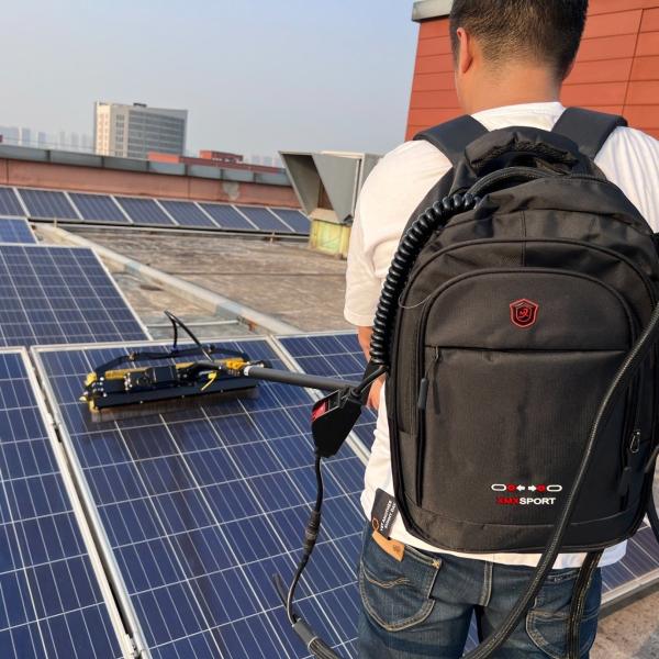 7.5 M Handle Brush Cleaning Machine for Solar Panel in Wuxi City Office Location