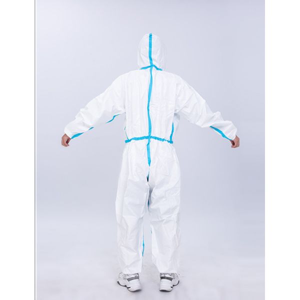 Dustproof Polymer Medical Protective Coverall Disposable Isolation