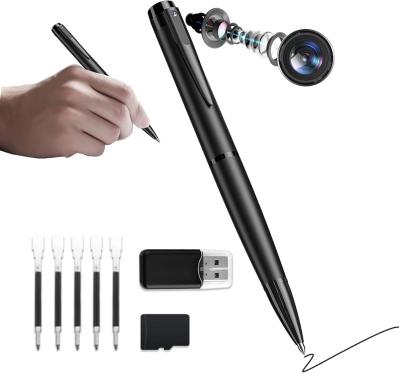 Black Mini Wifi Camera 1080P Pen Hidden Camera For Business Meetings