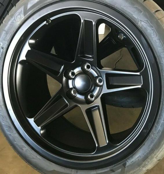 Challenger Charger RWD Demon Replica Wheels Rims Satin Black 20 9.5