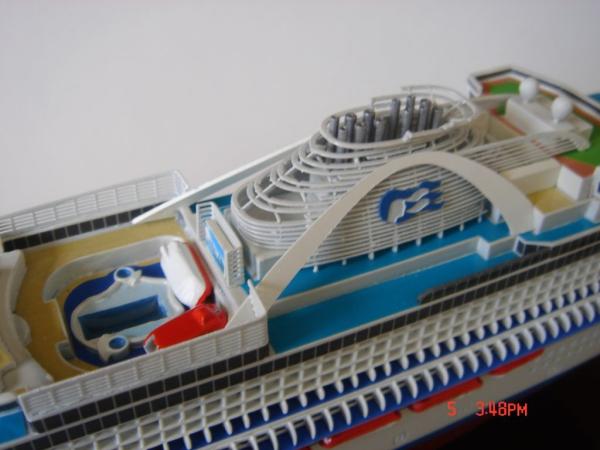 Ivory White Plastic Cruise Ship Models With Crown Princess Cruise Ship Series