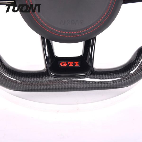 2022 Sport Stitching Volkswagen Carbon Fiber Steering Wheel Alcantara 350mm