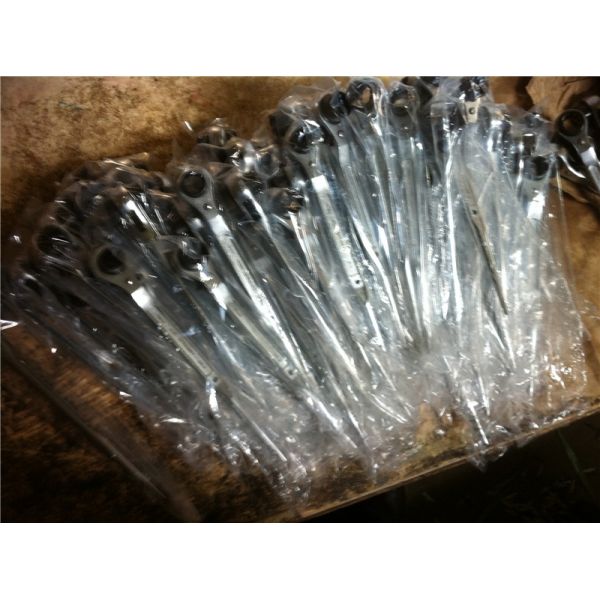 Steel Ratchet Spanners / Adjustable Spanner Wrench With Chrome Treatment