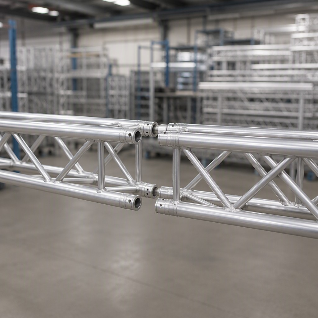 300x300mm Aluminum Spigot Truss with 6082-T6 Alloy and 4-Sided Diagonal Bracing for Stage Lighting Rig