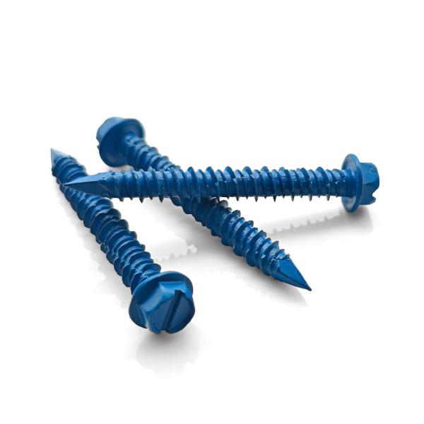 Flange Head Self Tapping Concrete Screws One Slot Self Drilling Metal Screws