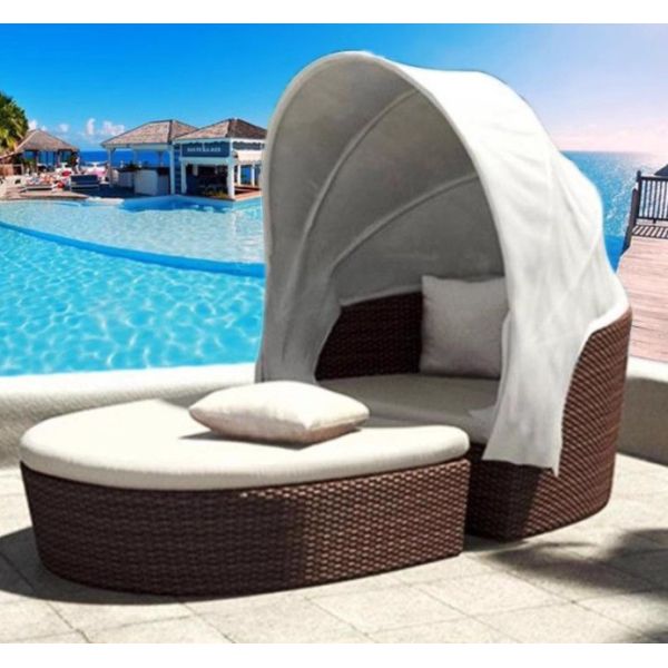 CE BSCI Sun Beds Waterproof Fabric Sun Lounger Day Bed Outdoor Chair Garden