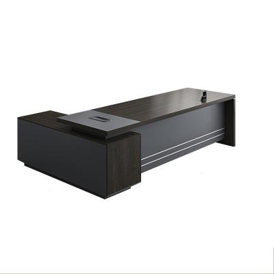 Luxo Moderno Design de Madeira Executivo L-Forma Mesa do Presidente para Mobiliário de Escritório