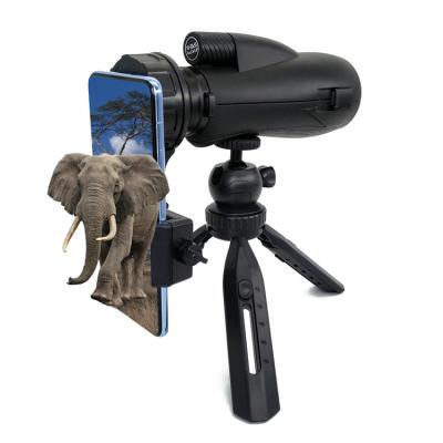 Monocular do zumbido do poder superior 10-30X55 de prisma da lente BAK7 de FMC com suporte de Smartphone