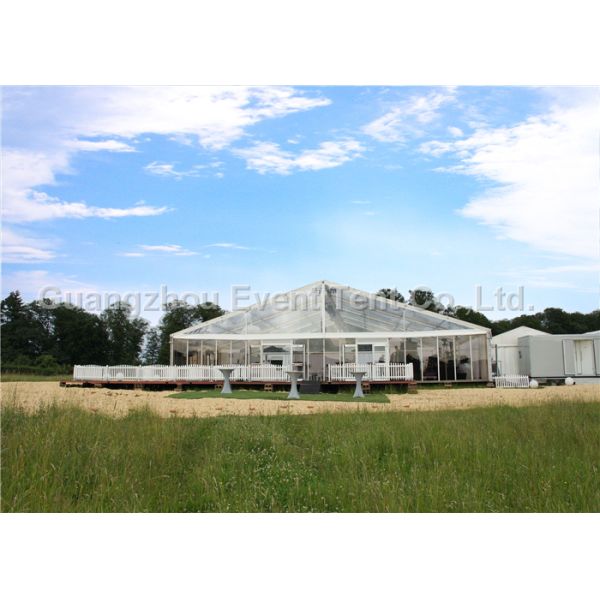 Waterproof  Clear Span Tent Aluminum Frame Structure For Outdoor Restaurant