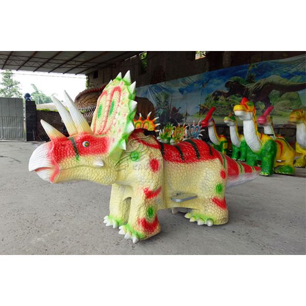 3 - 4M Long Dinosaur Kids Car , Coin Operated Animatronic Dinosaur Ride