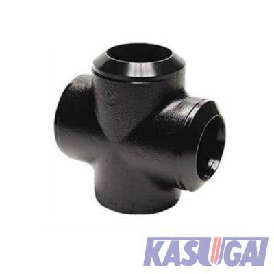 Aço de baixa liga que cabe a cruz reta Sch80S ASTM A420 WPL6 B16.9 da solda de extremidade