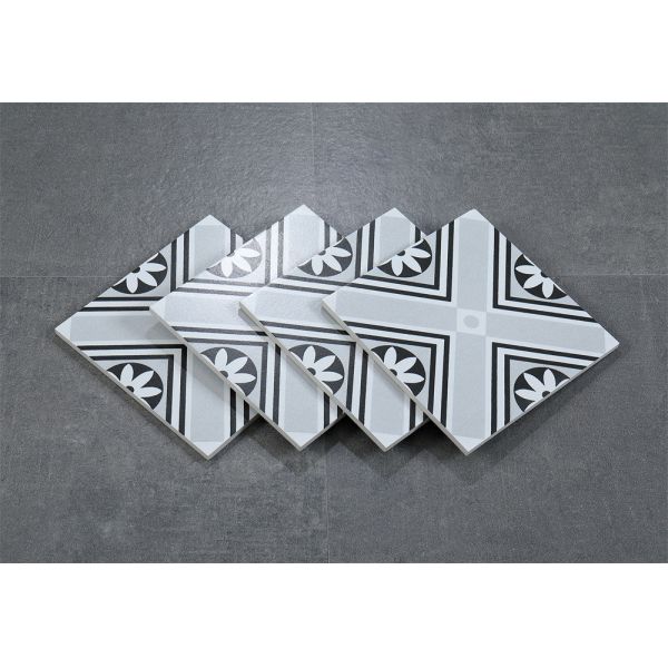 Gray Antibacterial Ceramic Rustic Tile 200x200mm for Kitchen Walls