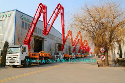 O caminhão do alcance de Zoomlion Sany 23m Verticle montou a bomba concreta 23X-4Z com saída do equipamento de construção do ³ /h de 100m