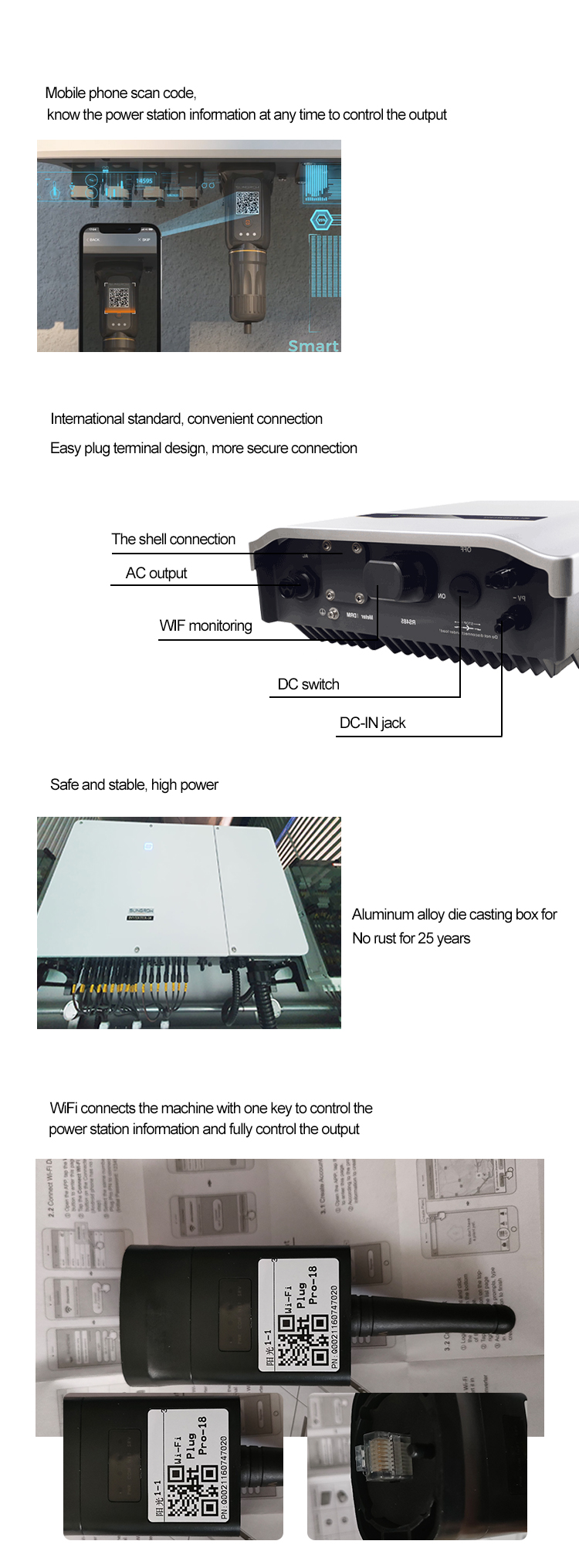 Top Brand Sungrow SG15RT 15KW Three Phrase on Grid Solar Power Inverter for Home System
