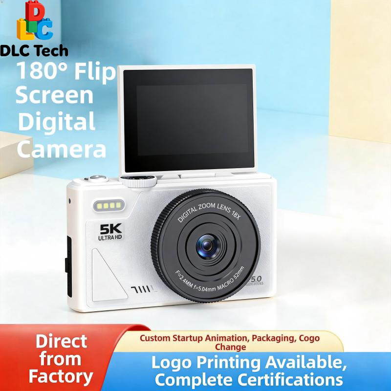 DLC W1 Portable Digital Camera 64MP 5K Video Recorder 18X Optical Zoom