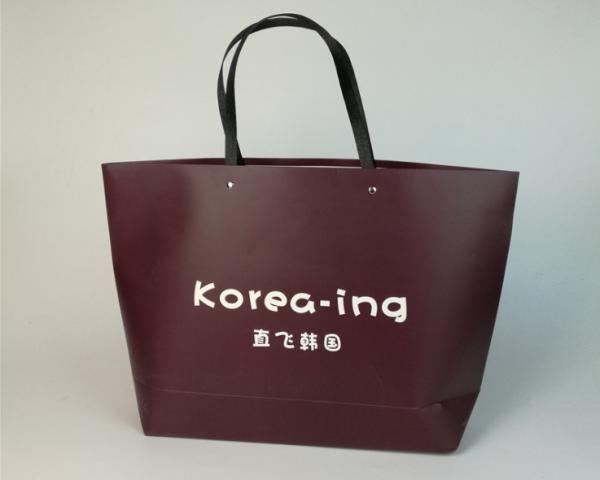 Portable paper bag custom printed logo gift bag advertising white card paper bag garment bag paper bag custom logo