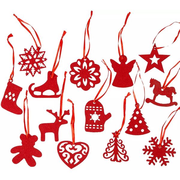 Personalized Wool Felt Christmas Party Crafts Ornament For Home Decorations