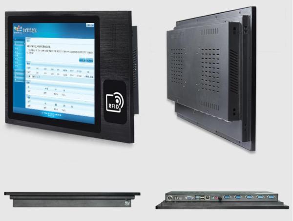 17 pouces IP65 imperméable à l'eau PCAP écran tactile Panneau industriel PC avec lecteur RFID NFC
