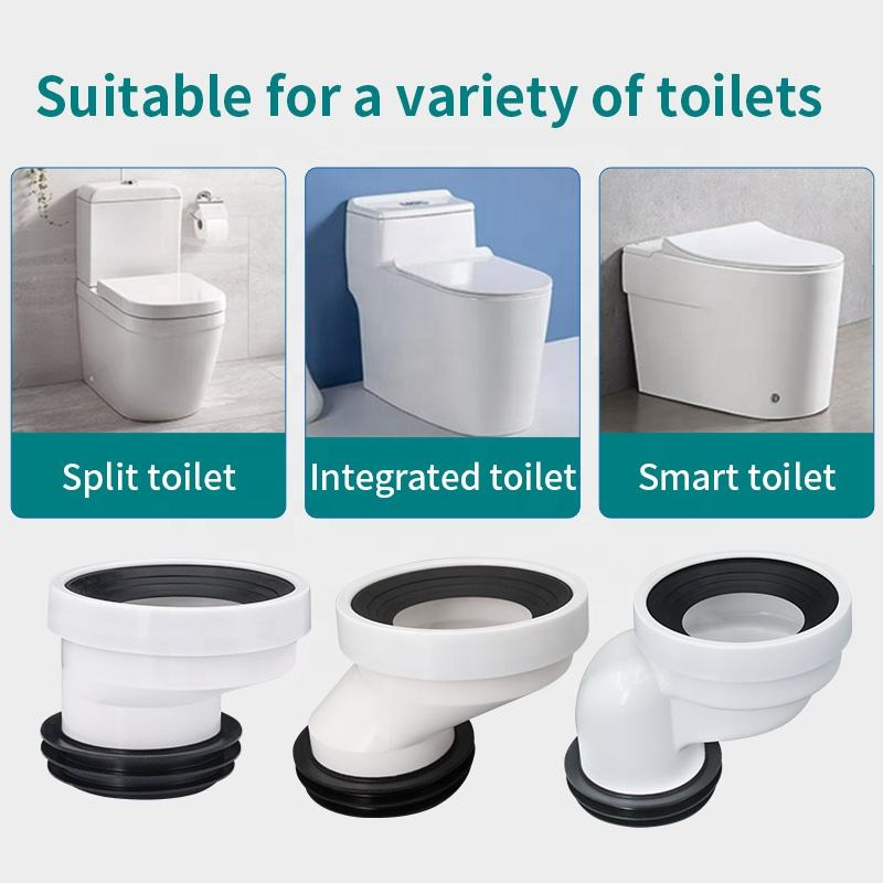 4-Inch Toilet Faucet Connector 90mm Offset Toilet Connection Adapter Bathroom Drain Pipe