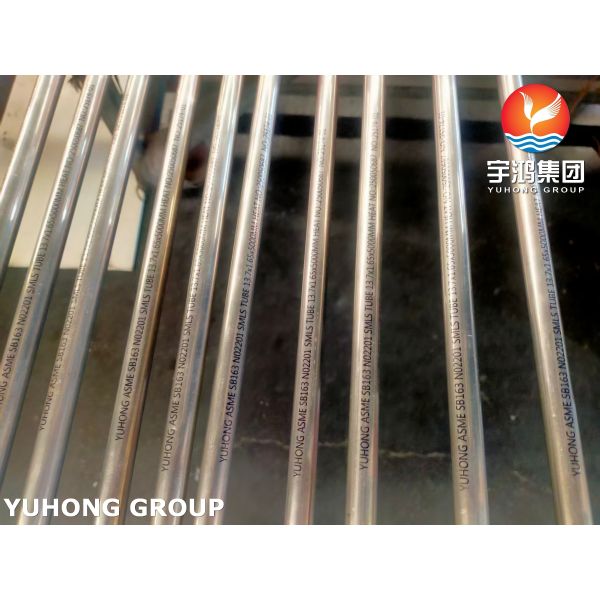 ASME SB163 N02201 SMLS Low Carbon Nickel Condenser and Heat Exchanger Tube